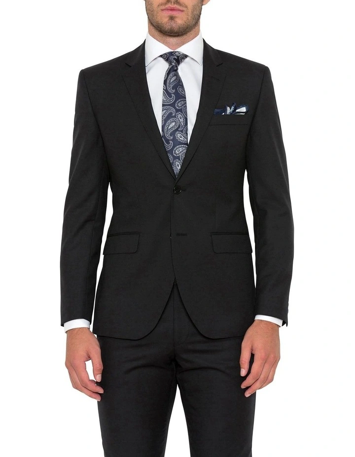 Cambridge Mordern Fit Black Twill Suit Jacket F275 1 Cambridge Mordern Fit Black Twill Suit Jacket F275
