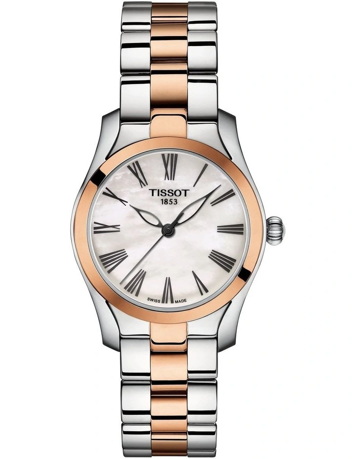 Tissot T-Wave T1122102211301 Watch In Grey/Rose Gold 1 Tissot T-Wave T1122102211301 Watch In Grey/Rose Gold