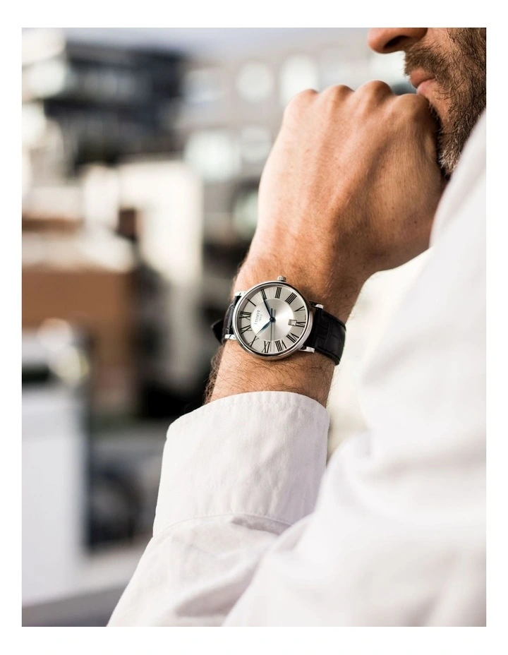 Tissot Carson Premium T1224101603300 Watch In Black Leather 2 Tissot Carson Premium T1224101603300 Watch In Black Leather - Image 2