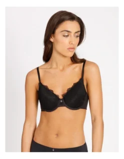 Chloe & Lola Lace Comfort Contour Plunge Bra Black