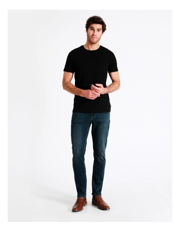 Kristian Slim Tapered Jean In Mid Night 4 Kristian Slim Tapered Jean In Mid Night - Image 4