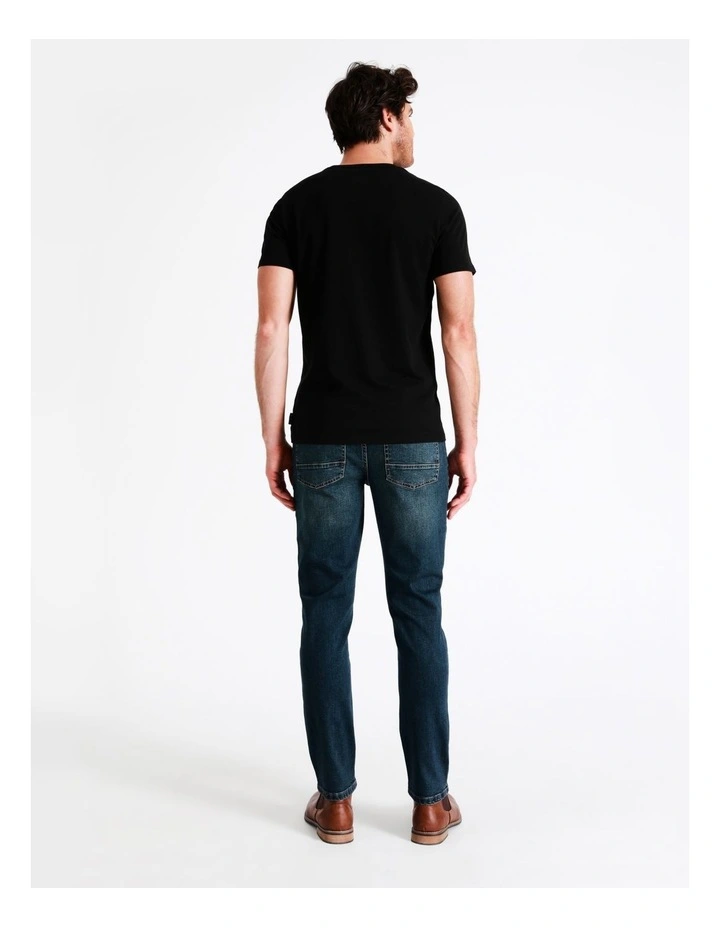 Kristian Slim Tapered Jean In Mid Night 5 Kristian Slim Tapered Jean In Mid Night - Image 5