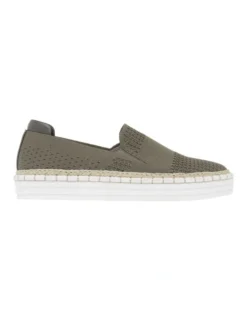 Queen Khaki Slip On Sneaker