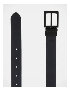 32mm Pin Buckle Black/Navy Reversible Belt -Myer Clothing Shop 697439710 5 1 720x928