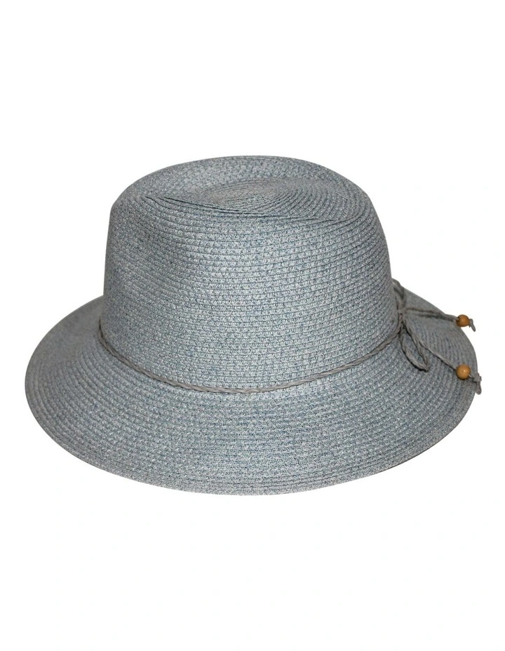 Avoca Flexibraid Fedora Hat In Sky Blue 4 Avoca Flexibraid Fedora Hat In Sky Blue - Image 4