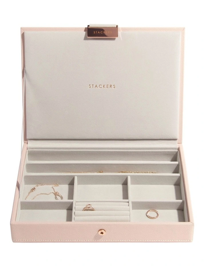 Classic Lid Blush Jewellery Box 3 Classic Lid Blush Jewellery Box - Image 3