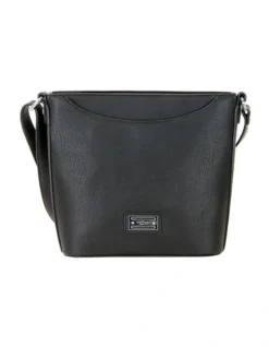 Key Item Black Zip Top Crossbody Bag CSZ028