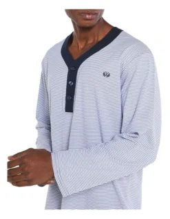 Long Sleeve Stripe Nightshirt -Myer Clothing Shop 701484310 4 720x928