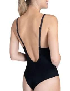 Spanx Suit Your Fancy Plunge Low Back Thong Bodysuit Black -Myer Clothing Shop 706259440 706257460 3 720x928