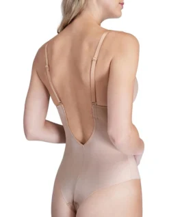 Spanx Suit Your Fancy Plunge Low Back Thong Bodysuit Beige 7 Spanx Suit Your Fancy Plunge Low Back Thong Bodysuit Beige -Myer Clothing Shop 706259440 706257910 4 720x928