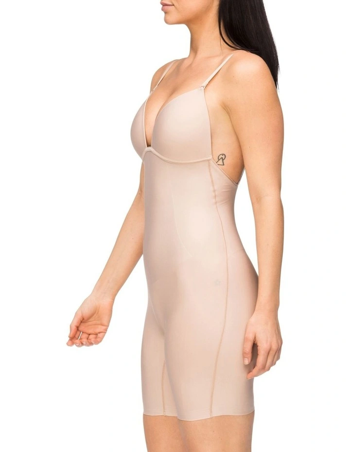 Body Define Backless Jumpsuit Warm Taupe 2 Body Define Backless Jumpsuit Warm Taupe - Image 2