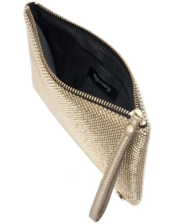 Selena Gold Zip Top Clutch Bag OB5258 -Myer Clothing Shop 707293360 4 720x928