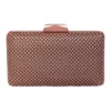 Natasha Rose Gold Ball Mesh Clutch OB5130
