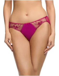 Julie's Rose's Bikini Brief In Rubine