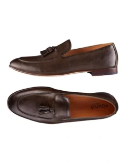 Alberto Leather Tassel Loafers In Brown -Myer Clothing Shop 717037480 3 3 720x928