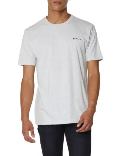 Ben Sherman Chest Embroidery Tee Moon Marl