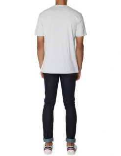 Ben Sherman Chest Embroidery Tee Moon Marl -Myer Clothing Shop 717580540 5 720x928