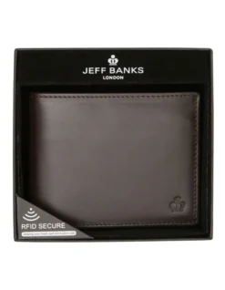 Dark Brown Bifold Wallet With Flip