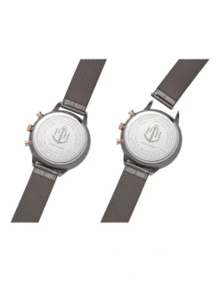 Paul Hewitt Everpulse Grey Metallic Stainless Steel Chronograph Watch PH E GRM GRM 52S -Myer Clothing Shop 718330330 4 720x928