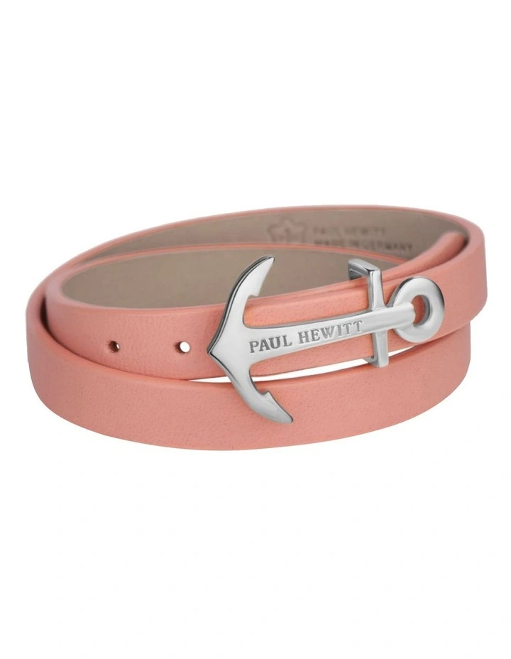 Paul Hewitt North Bound Pink Leather Bracelet 1 Paul Hewitt North Bound Pink Leather Bracelet