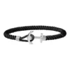 Paul Hewitt Phrep Lite Stainless Steel Anchor/Black Nylon Bracelet PH-PHL-N-S-B-M