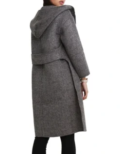 Walk This Way Wool Blend Black/White Oversized Coat 11 Walk This Way Wool Blend Black/White Oversized Coat -Myer Clothing Shop 719597080 5 1 720x928