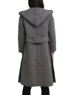 Walk This Way Wool Blend Black/White Oversized Coat 12 Walk This Way Wool Blend Black/White Oversized Coat -Myer Clothing Shop 719597080 6 1 720x928