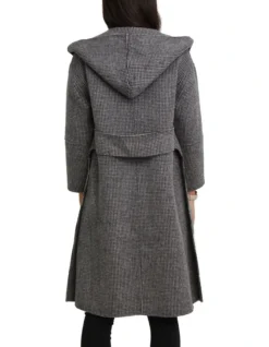 Walk This Way Wool Blend Black/White Oversized Coat 13 Walk This Way Wool Blend Black/White Oversized Coat -Myer Clothing Shop 719597080 7 1 720x928