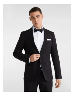 Aston Slim Fit Suit Jacket In Black 9 Aston Slim Fit Suit Jacket In Black -Myer Clothing Shop 727790500 4 2 720x928