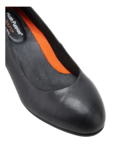 Hush Puppies The Block Heel Black Leather Heeled Shoes -Myer Clothing Shop 729068230 4 720x928