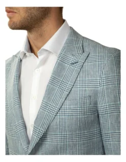Sky Prince Of Wales Check Benton Jacket -Myer Clothing Shop 732502810 4 720x928