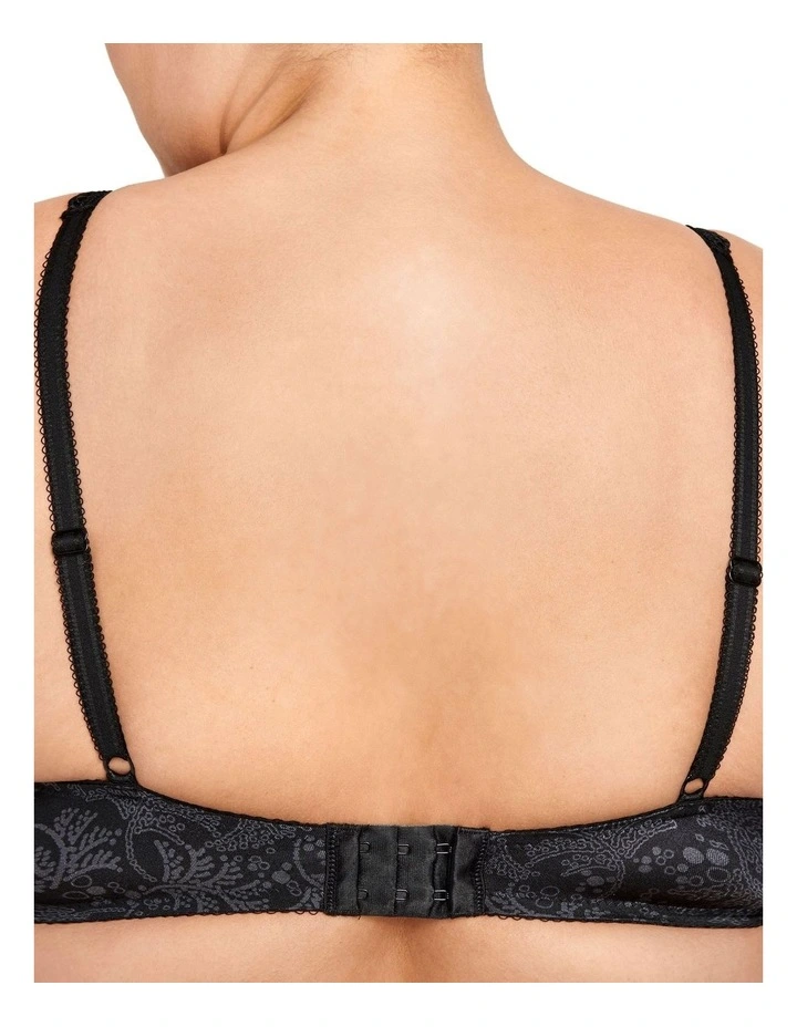 Berlei Classics Jacquard Balconette Bra In Black 3 Berlei Classics Jacquard Balconette Bra In Black - Image 3