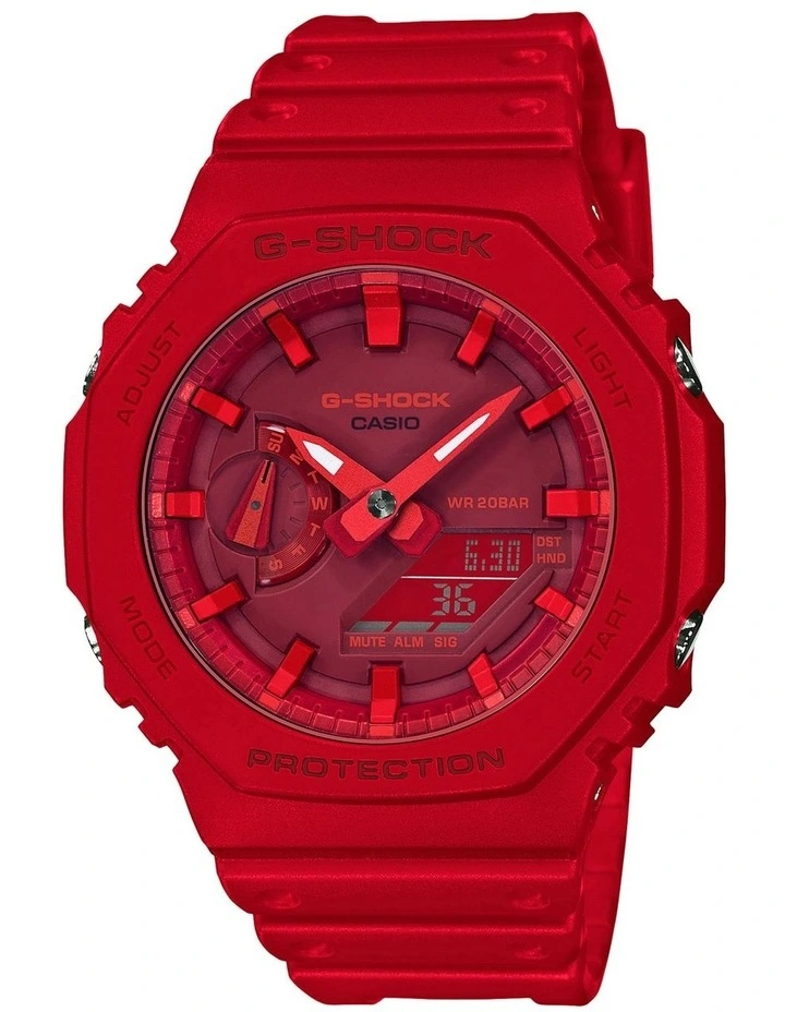 G-SHOCK Carbon Core Red Interchanging Band Watch GA2100 1 G-SHOCK Carbon Core Red Interchanging Band Watch GA2100
