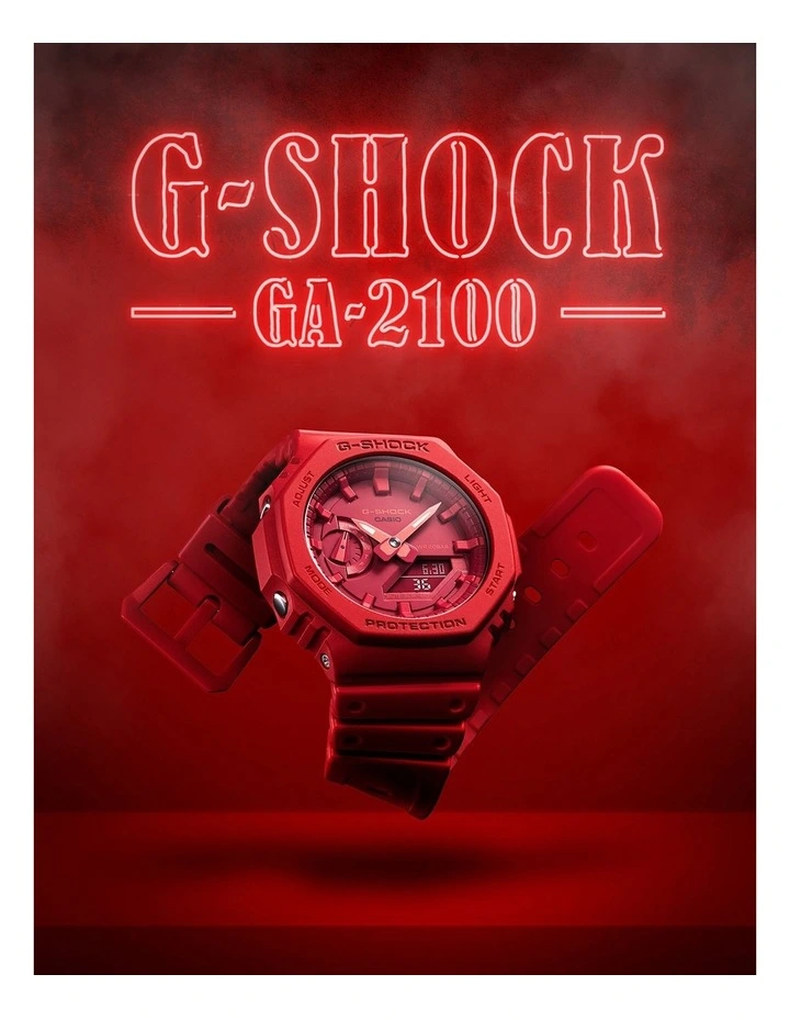 G-SHOCK Carbon Core Red Interchanging Band Watch GA2100 3 G-SHOCK Carbon Core Red Interchanging Band Watch GA2100 - Image 3