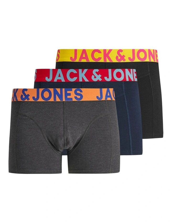 Jack & Jones Crazy Solid Trunk Black 3 Pack 1 Jack & Jones Crazy Solid Trunk Black 3 Pack