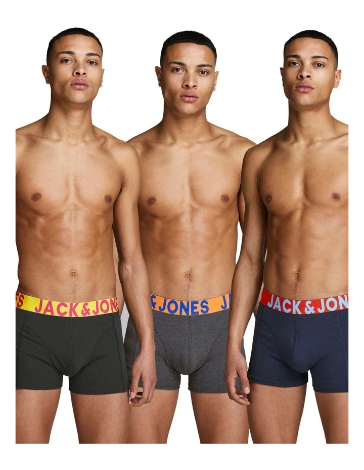 Jack & Jones Crazy Solid Trunk Black 3 Pack 4 Jack & Jones Crazy Solid Trunk Black 3 Pack - Image 4