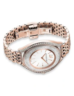 Swarovski Crystalline Aura Watch Swiss Made Metal Bracelet Rose Gold-Tone Finish In Rose -Myer Clothing Shop 746480080 3 720x928
