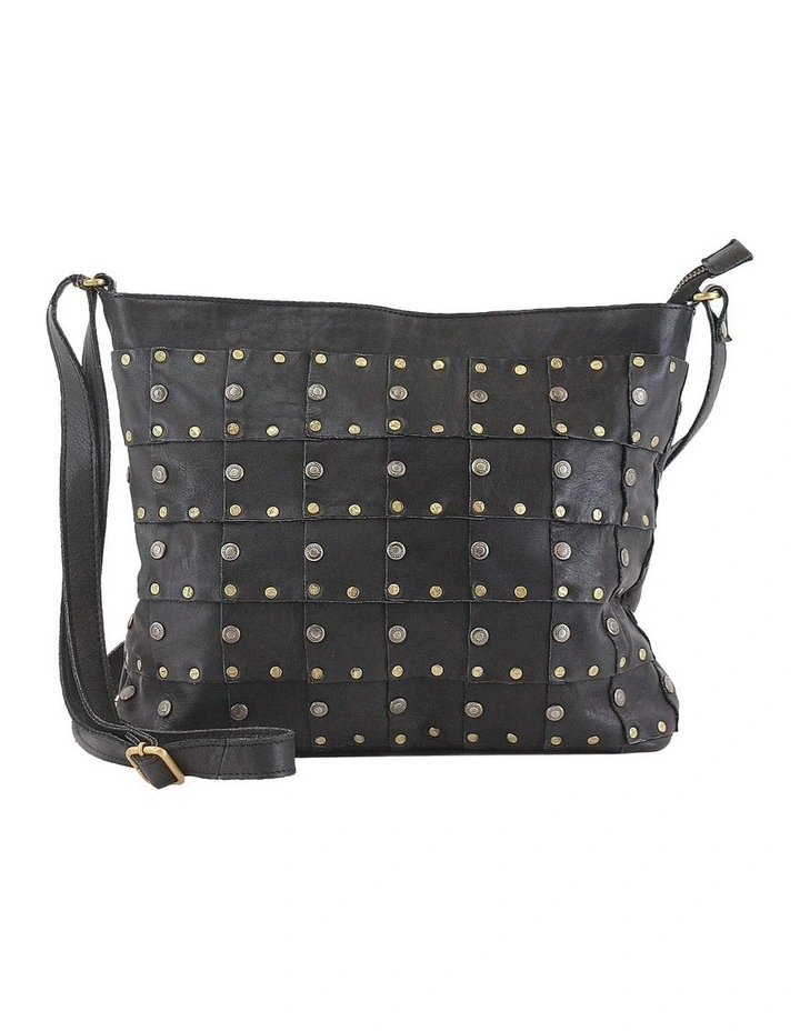 PRM206 Rivet Zip Top Crossbody Bag 1 PRM206 Rivet Zip Top Crossbody Bag