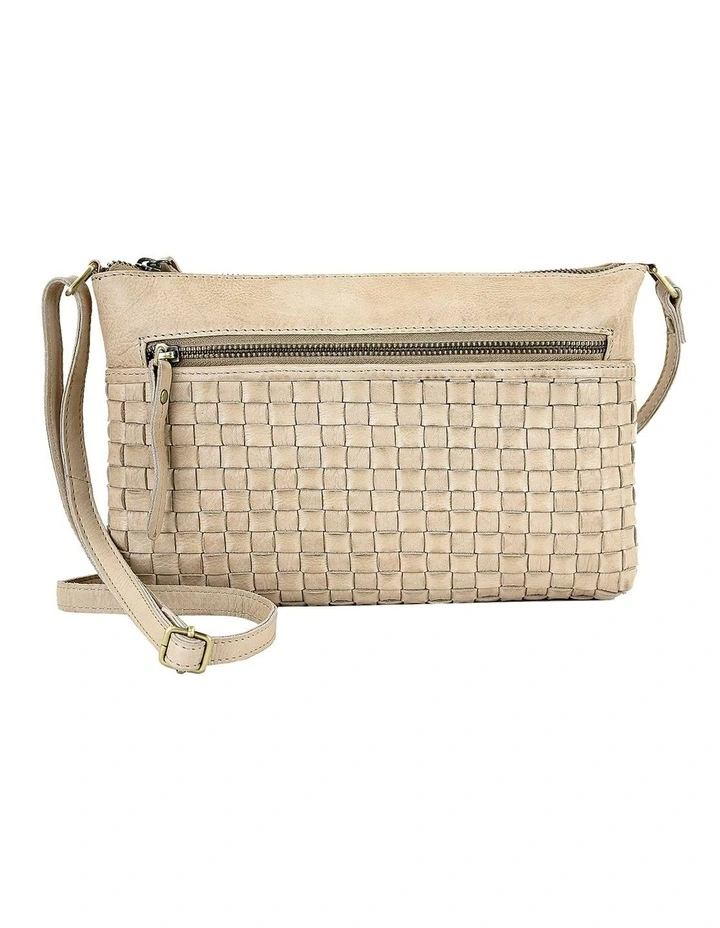 PRM208 Weave Zip Top Crossbody Bag 1 PRM208 Weave Zip Top Crossbody Bag