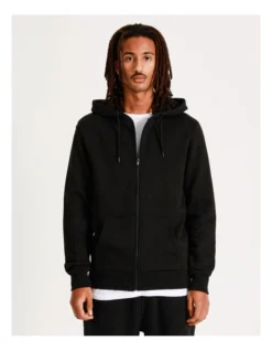 Mitchell Zip Thru Hoodie Black -Myer Clothing Shop 751324060 4 2 720x928