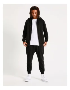 Mitchell Zip Thru Hoodie Black -Myer Clothing Shop 751324060 5 720x928