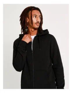 Mitchell Zip Thru Hoodie Black -Myer Clothing Shop 751324060 7 720x928