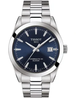 Tissot Gentleman Powermatic 80 Silicium T1274071104100 Automatic Watch In Blue