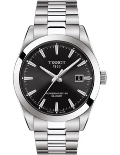 Tissot Gentleman Powermatic 80 Silicium T1274071105100 Automatic Watch In Black