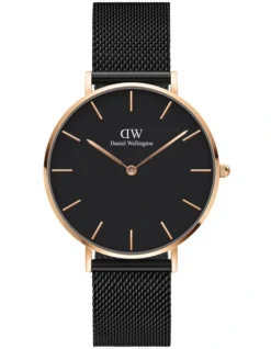 Daniel Wellington Petite 36 Ashfield Black Stainless Steel Quartz Watch