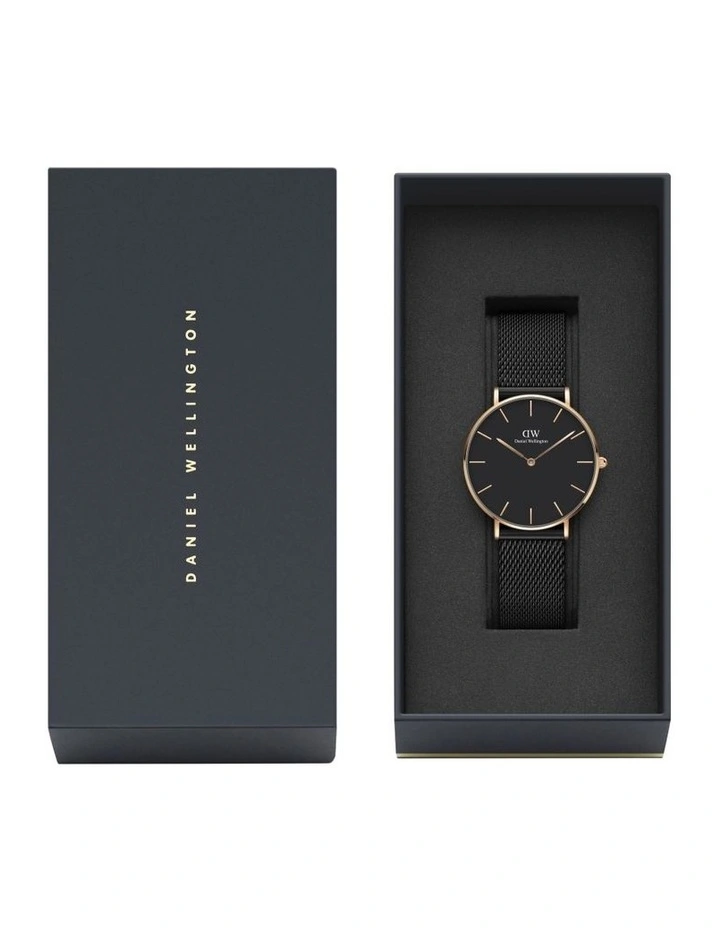Daniel Wellington Petite 36 Ashfield Black Stainless Steel Quartz Watch 3 Daniel Wellington Petite 36 Ashfield Black Stainless Steel Quartz Watch - Image 3