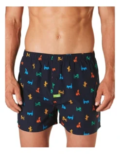 Dog Bamboo Boxer Short Navy