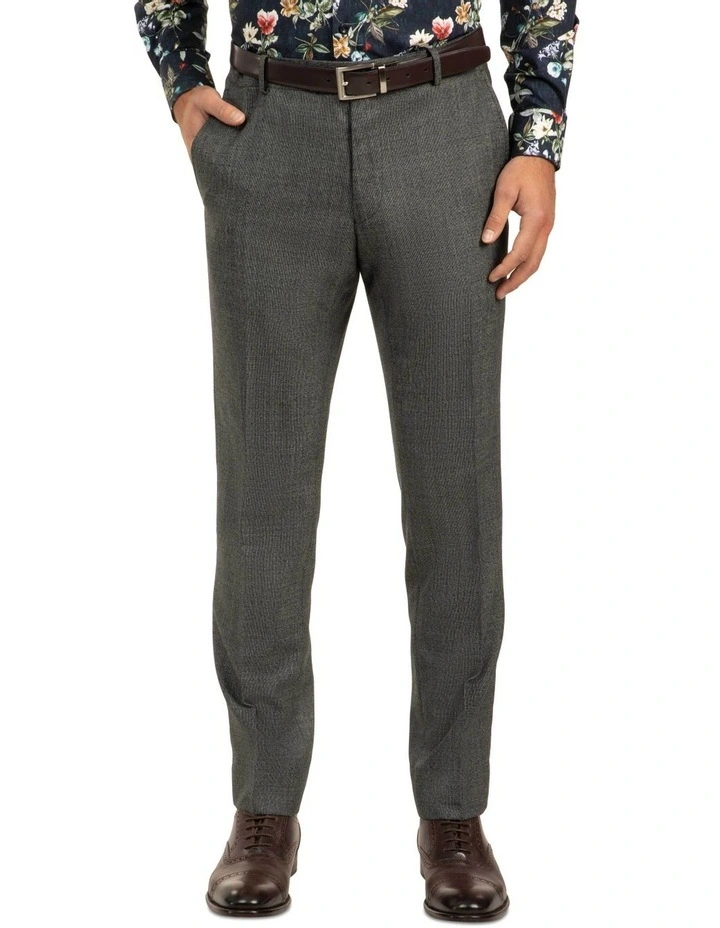 Gibson Dark Grey Slim Fit Caper Trouser FGJ611 1 Gibson Dark Grey Slim Fit Caper Trouser FGJ611