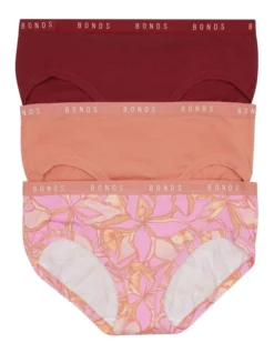 Bonds Cottontails Midi 3 Pack Multi In Pink