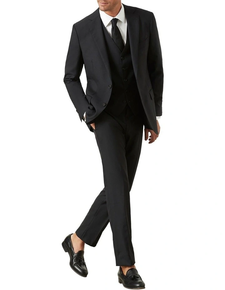 Saunders Black Waistcoat 2 Saunders Black Waistcoat - Image 2